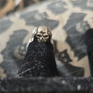 Silver Skull Ring Adjustable